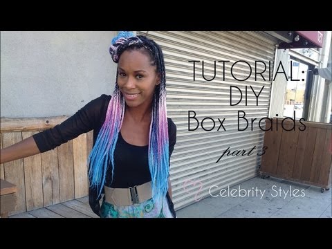 How to Do Box Braids with Kanekalon Hair PART III