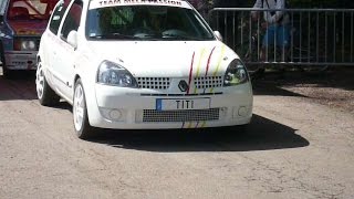 preview picture of video 'Baptême en voitures de rallye a DARNEY- Clio RS F2000-'