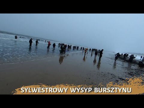 Amber fishing on New Year's Eve | Gold dump on Sobieszewska Island | Frost and crowds of fishermen