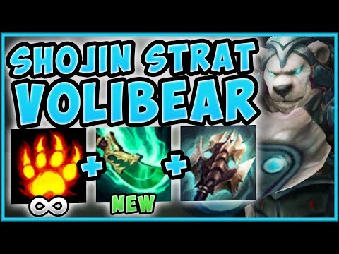 WTF! SHOJIN STRATEGY ON VOLI = INFINITE BITES?? VOLIBEAR SEASON 9 TOP GAMEPLAY! - League of Legends