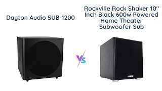 Video thumbnail for Dayton Audio SUB-1200 vs Rockville Rock Shaker 10" - Which one is the better home theater subwoofer? by Buy Smart