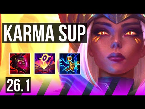 KARMA & Caitlyn vs LEONA & Samira (SUP) | Perfect KDA: 8/0/21, 34K damage | EUW Master | 26.1
