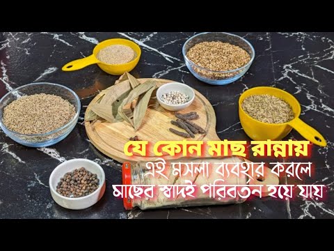 যেকোনো মাছ রান্নাতে এই মসলা ব্যবহার করলে আপনার মাছের স্বাদই পরিবর্তন করে দিবে || fish spicy powder.