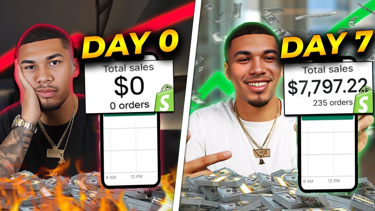 I Tried Dropshipping For 7 Days! (FROM SCRATCH)