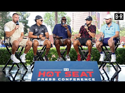 Stephen Curry, Klay Thompson, Patrick Mahomes, Travis Kelce Interview | Hot Seat Press Conference