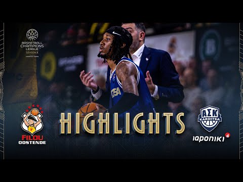 Filou Oostende v Karditsa Iaponiki | Full Game Highlights | #BasketballCL 2025-26