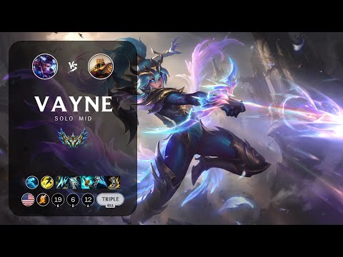 Vayne Mid vs Azir - NA Challenger Patch 13.12