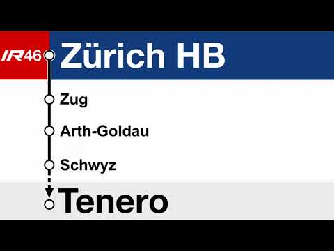 SOB Ansage » IR46 Treno Gottardo Begrüssung in Zürich HB nach Tenero | SLBahnen