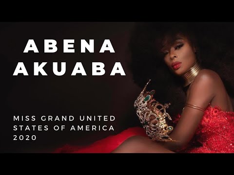 The memorable moment Abena Akuaba Miss Grand United States of America 2020