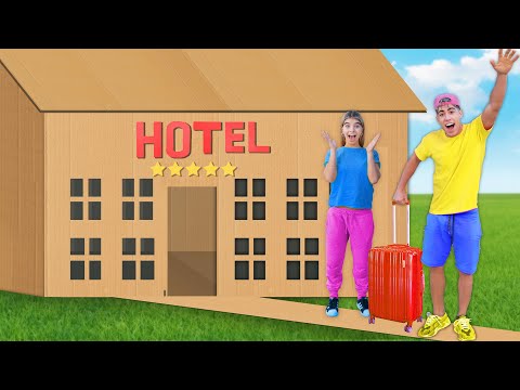 24 HORAS EN HOTEL DE CARTON !!
