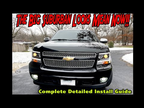DWVO 07-14 Chevy Suburban, Tahoe, Avalanche Headlight Upgrade Installation, Unboxing, & Review!!!
