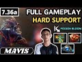 7.36a - Mavis DAZZLE Hard Support Gameplay - Dota 2 Full Match Gameplay