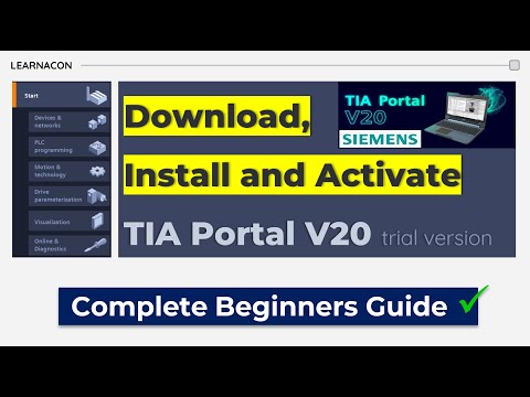 TIA Portal V20: Download, Install & Activate Trial (Beginner's Guide)