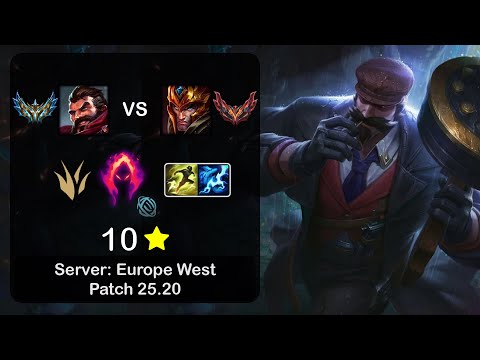 Graves Jungle vs Jarvan IV - EUW Challenger - Patch 25.20
