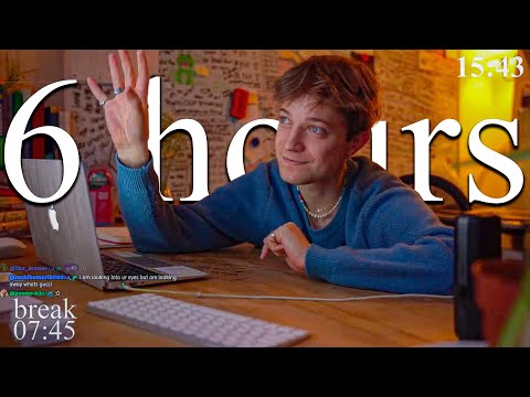 LIVE | 6-HOUR study with me 📚⛈️ rain sounds & pomodoro timer 60 & 10