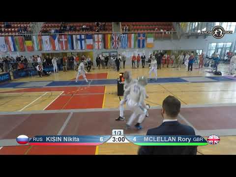 2020 xx T32 07 M S Individual Porec CRO ZC Cadets 6 KISIN RUS vs MCLELLAN GBR