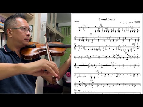 Sword Dance, Bob Phillips, Orchestral Repertoire, First Violin part practice, 劍舞, 樂隊譜練習, 第一小提琴