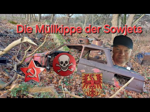 Inspection of a Soviet-era landfill in Potsdam with the forester...