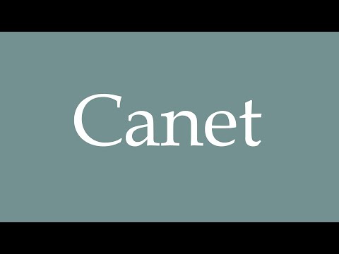How to Pronounce ''Canet'' Correctly in French