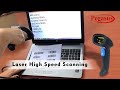 Pegasus PS1146 Laser Barcode Handheld Scanner