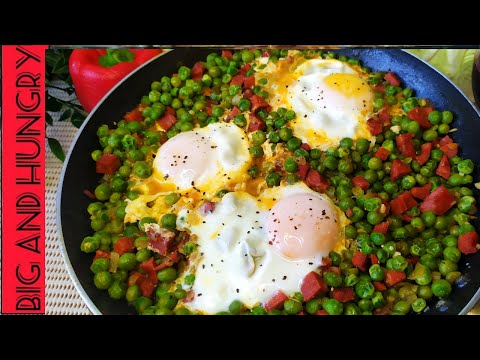 Portuguese Peas With Chouriço and Egg| Ervilhas Guisadas| Big and Hungry|