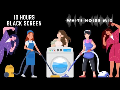10 Hour Mix of 3 HAIR DRYER, 2 VACUUM CLEANER & WASHING MACHINE Sounds | White Noise MIX