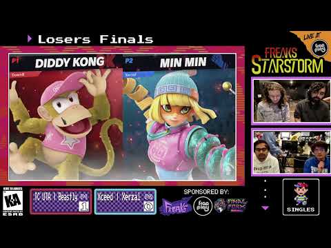 Freaks Starstorm Regional Singles LOSERS FINALS - Beastly (Diddy Kong) vs Xerzal (Min Min)