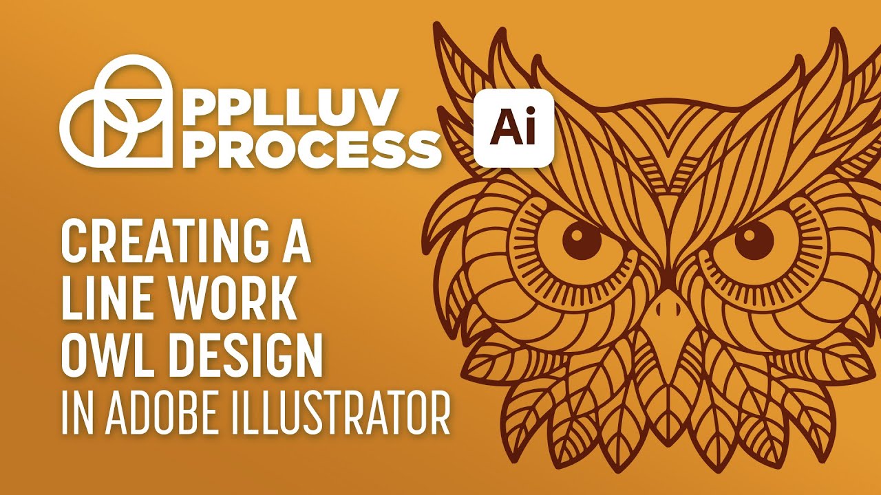 Creating a Line Work Owl Design