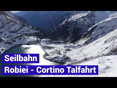 Seilbahn Robiei - Cortino Talfahrt