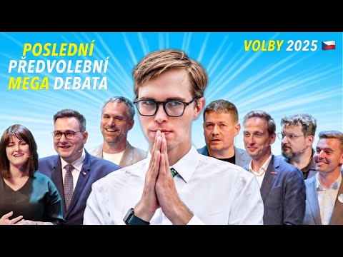 POSLEDNÍ PŘEDVOLEBNÍ MEGA DEBATA 2025 PRAHA | Lipavský, Maláčová, Hřib, Nacher a další mega debatě!