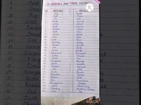 #30 animals and their sounds # learning # shorts # subscribe