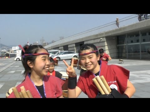 Dynamic shadows! Sensational Taiko drummer kids, Japan. Part 2 Nagasaki
