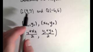 Midpoint of Two Points - Another Example
