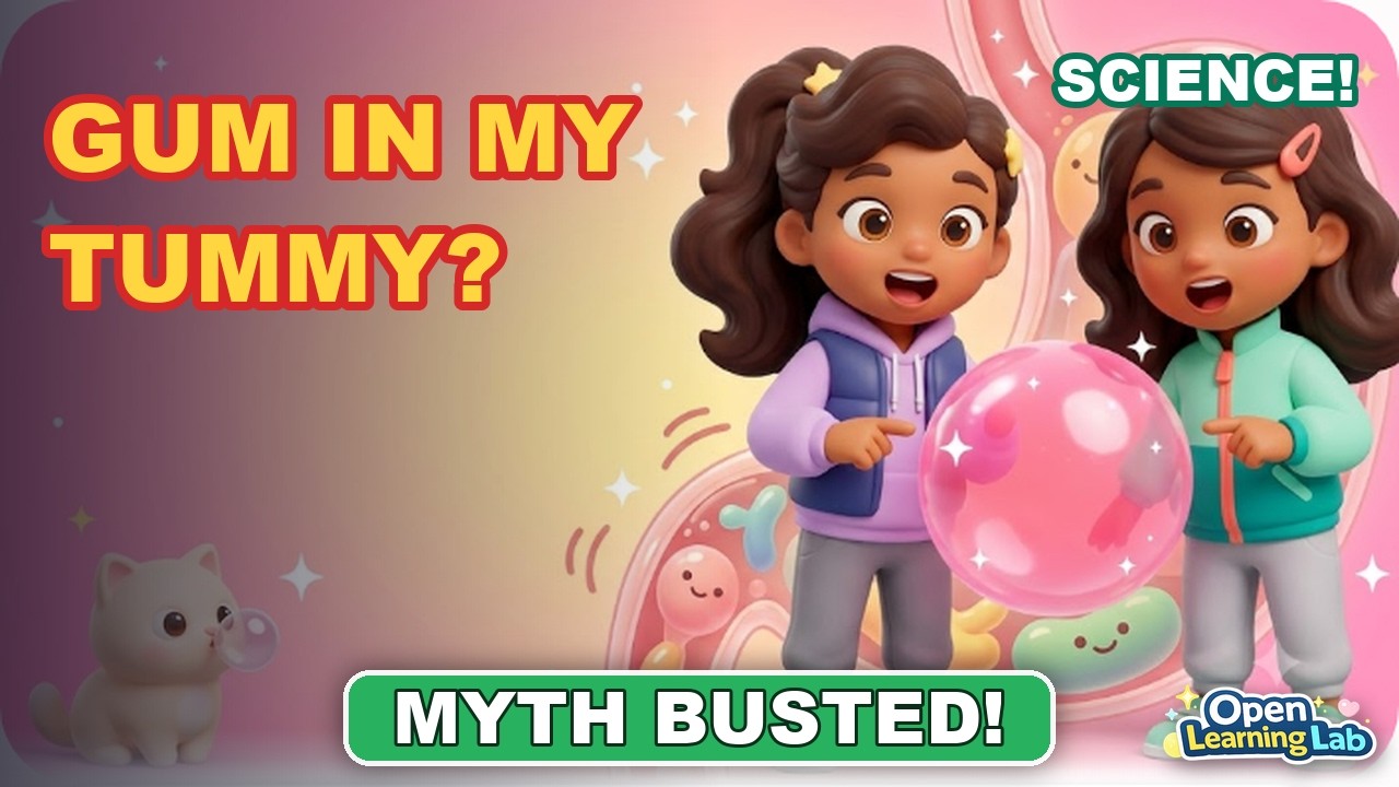 What Happens If You Swallow Gum | Science for Kids