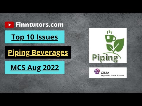 CIMA MCS August 2022 Top 10 Issues - Piping Beverages