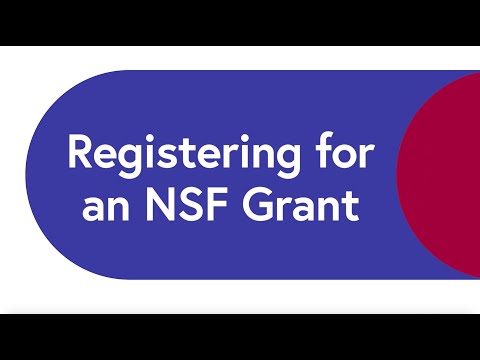 Registering for an NSF Grant – CTC Service Provider Video