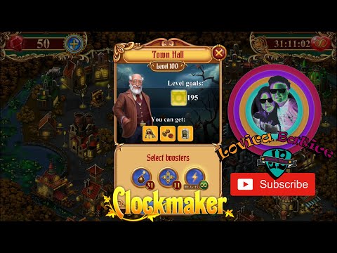 Clockmaker - Match 3 Mystery Game - Town Hall - Level 81 - 100 - Gameplay