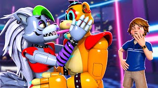Roxanne Wolf LOVES Glamrock Freddy! REACT with Gregory