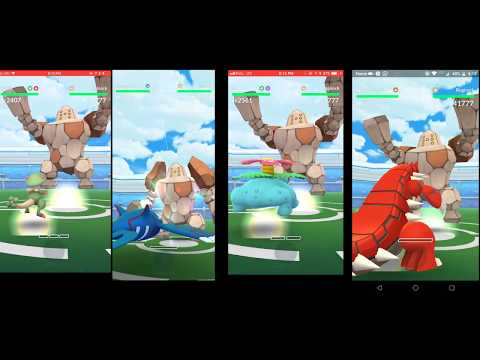 Legendary Raid #73 - 24 Unique Regirock Quad (Clear Boost)