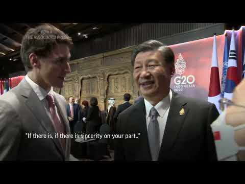 Chinese President Xi confronts Trudeau at the G-20