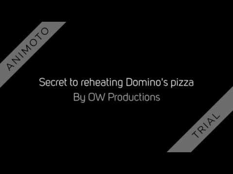 HOW TO REHEAT DOMINO'S PIZZA! (THE BEST WAY)