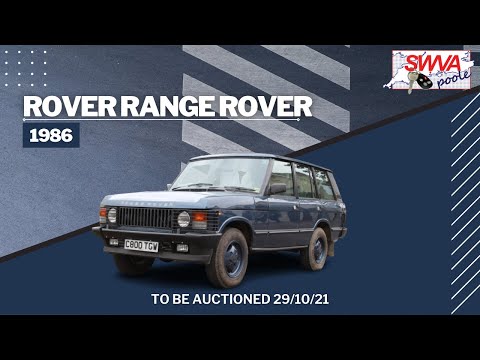 Lot 67 - Rover Range Rover 1986 | SWVA October Classic Sale