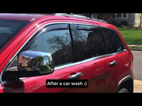 Installing WeatherTech Wind Deflectors on my Jeep Grand Cherokee