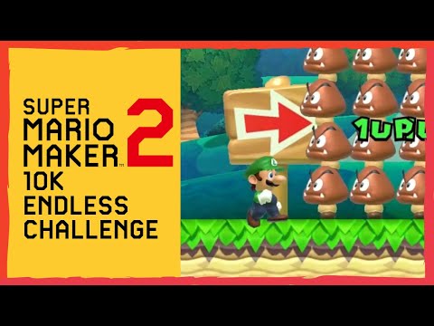 10K Endless Mode Challenge | Normal ⭐ Super Mario Maker 2 🍄 Level 241+ #028