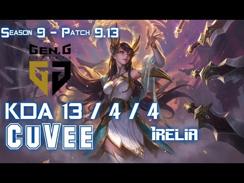 Gen CuVee IRELIA vs MORDEKAISER Top - Patch 9.13 KR Ranked