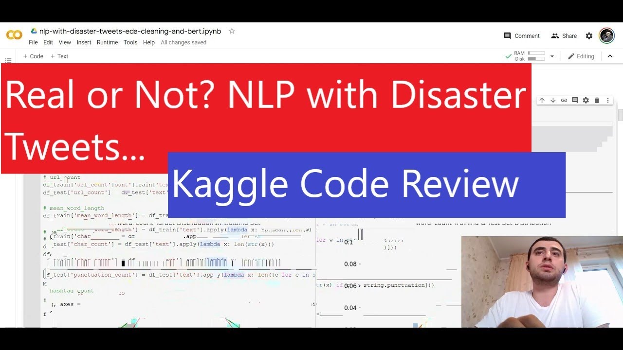 Real or Not? NLP with Disaster Tweets | Kaggle | Code review