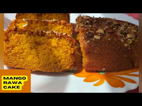 Mango Rawa Cake/Mango Sooji Cake/Mango Rava Cake/Summer Special/ Amruta's Cooking Diary...