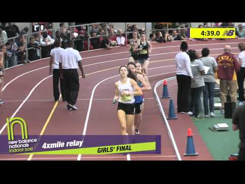 Girls 4xMile Section 2 part 1 - New Balance Indoor Nationals 2012
