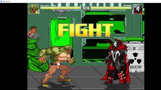 Killer Croc vs Spawn - Mugen Brutal AI battles