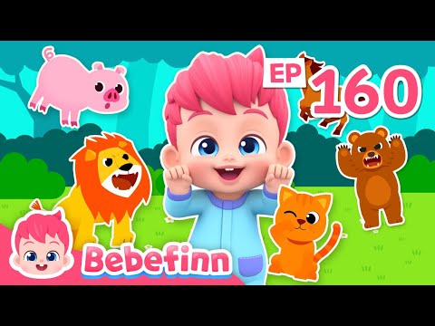 ABC AnimalsㅣEP160ㅣAlphabet Songs for KidsㅣBebefinn Nursery Rhymes